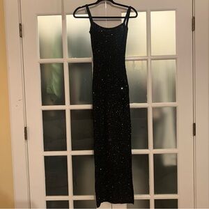 WEST OF MELROSE Sequin Womens Maxi Dress